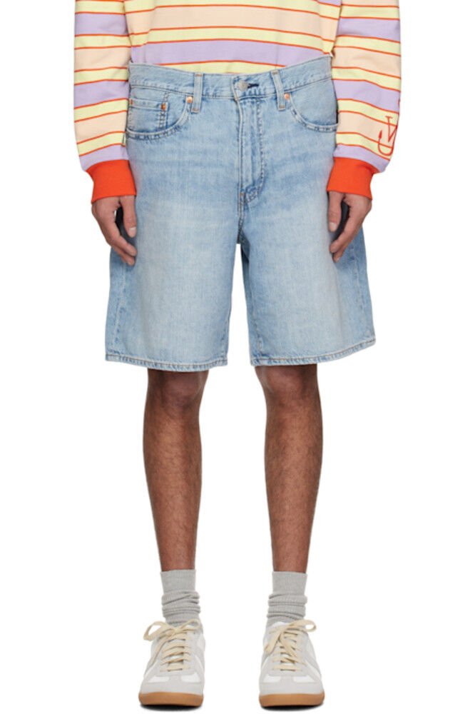 

Синие 468 свободные джинсовые шорты Levi's