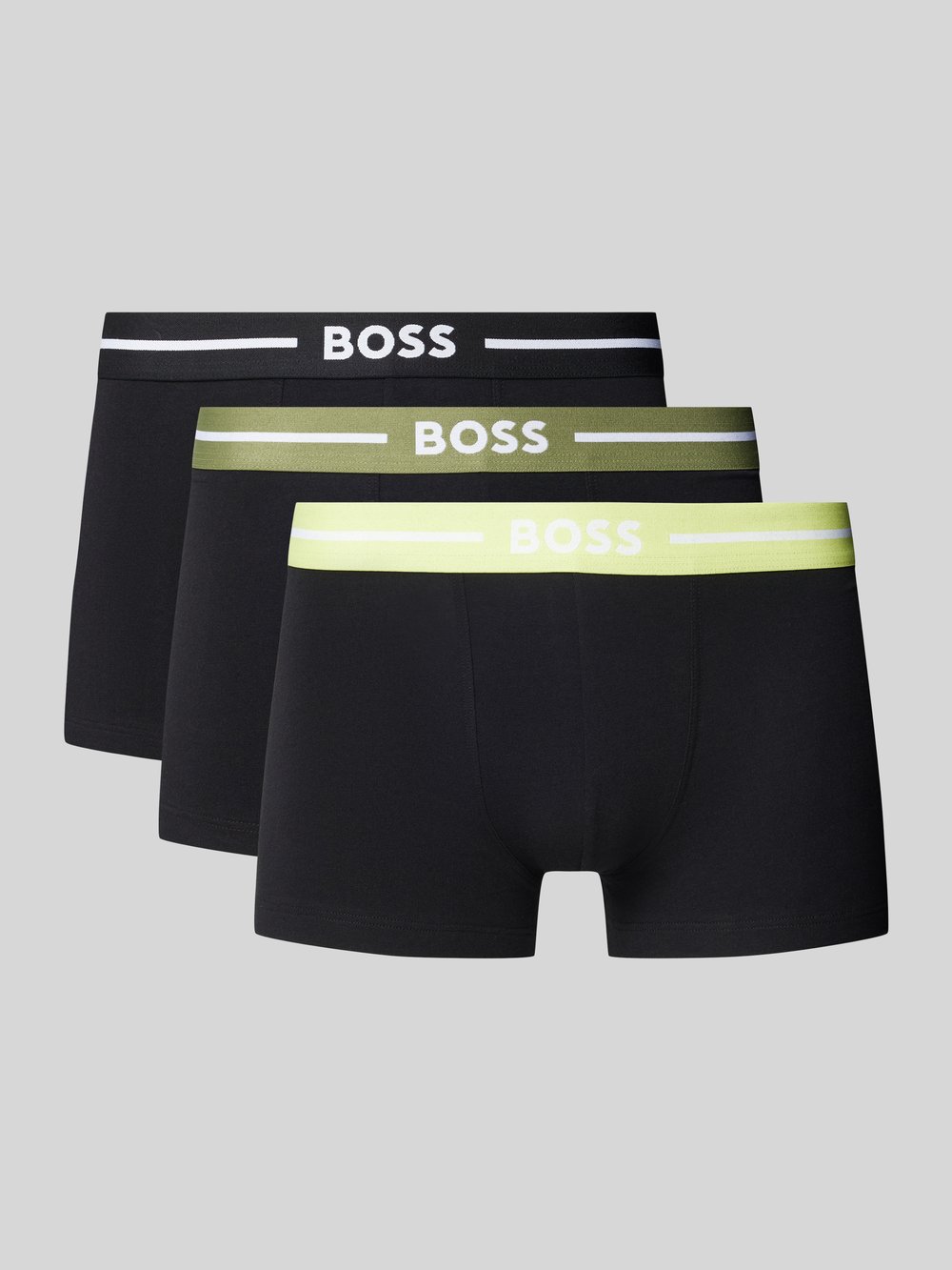 

Трусы-боксеры с эластичным поясом и этикеткой в ​​упаковке 3 шт BOSS, черный