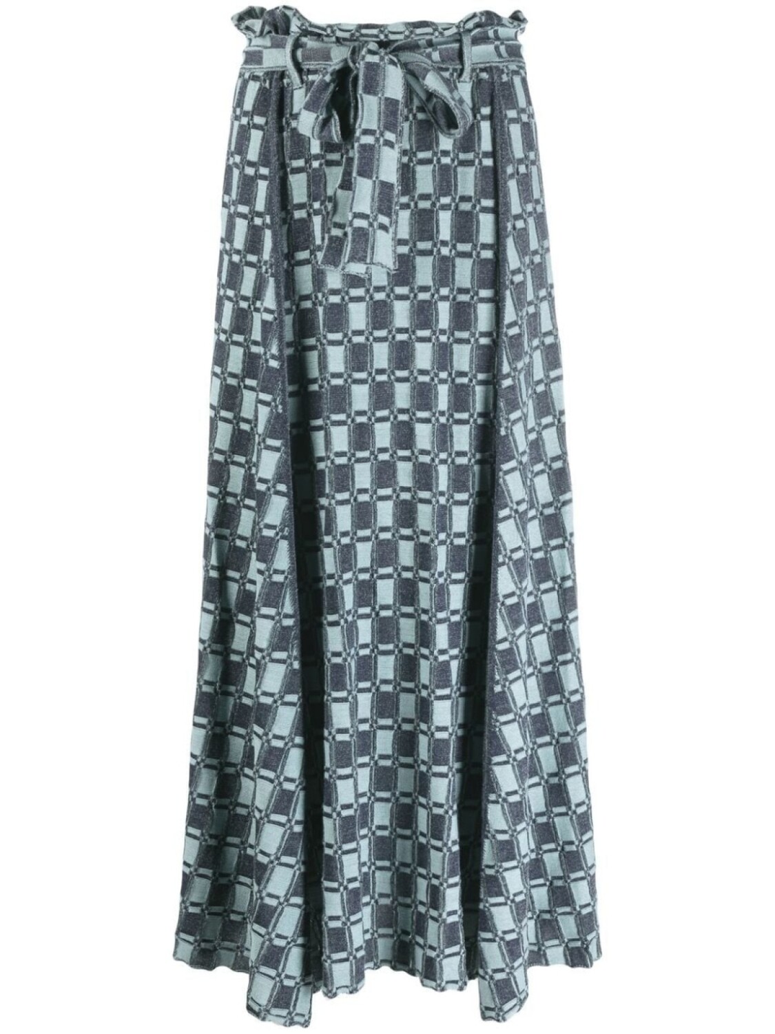 

Kenzo трикотажная юбка макси с монограммой, синий