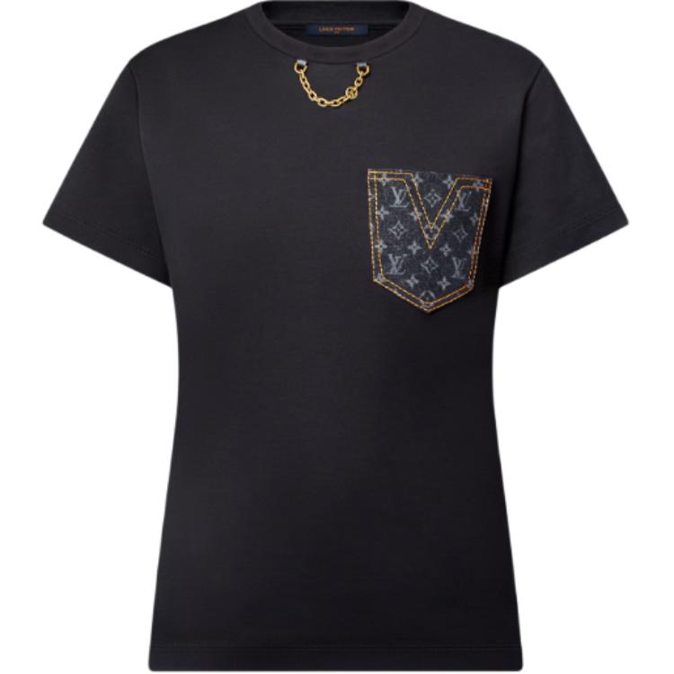 Футболка Lv Monogram с карманом LOUIS VUITTON, черный