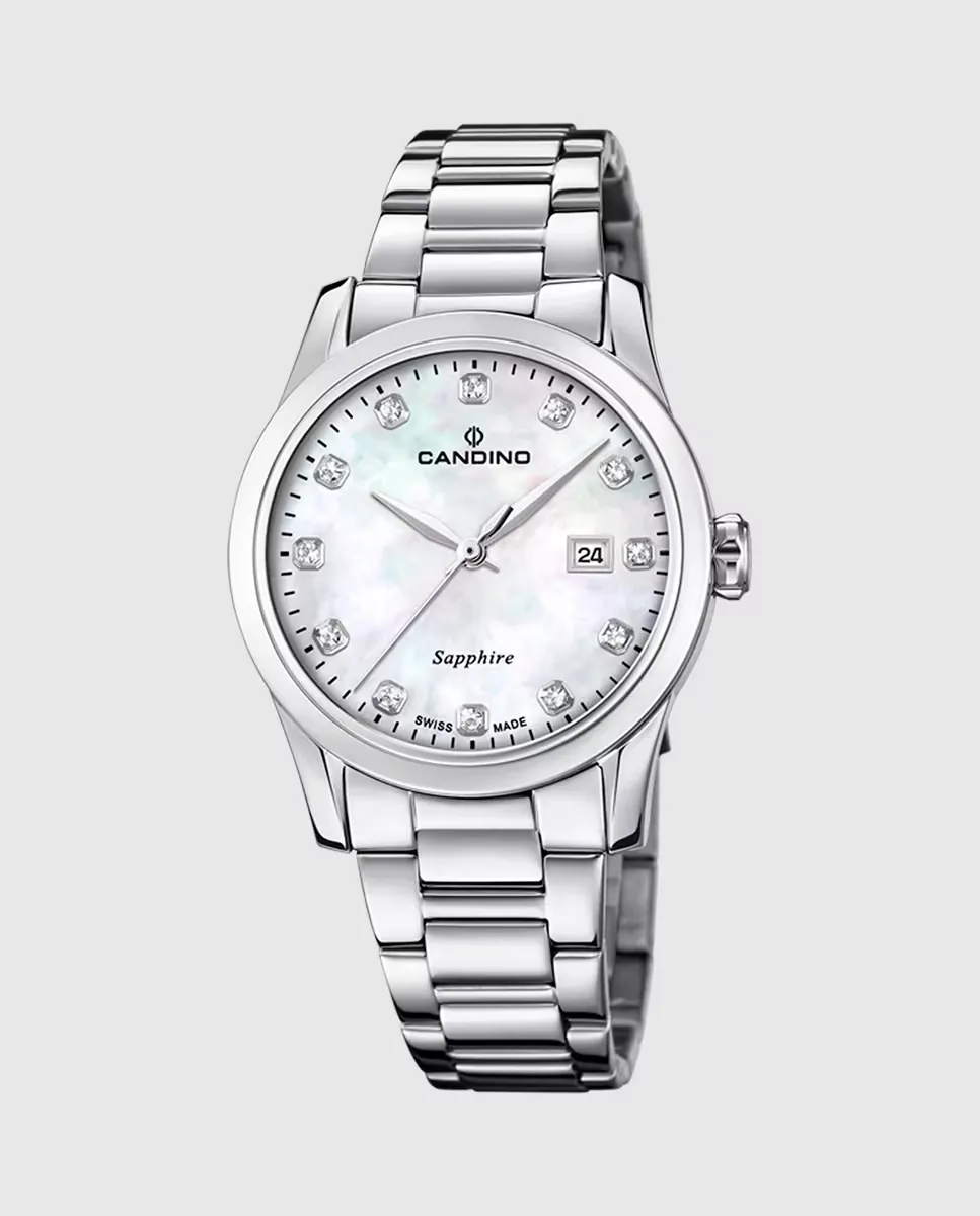 

C4738/1 Lady Elegance женские часы из серебряной стали Candino, серебряный
