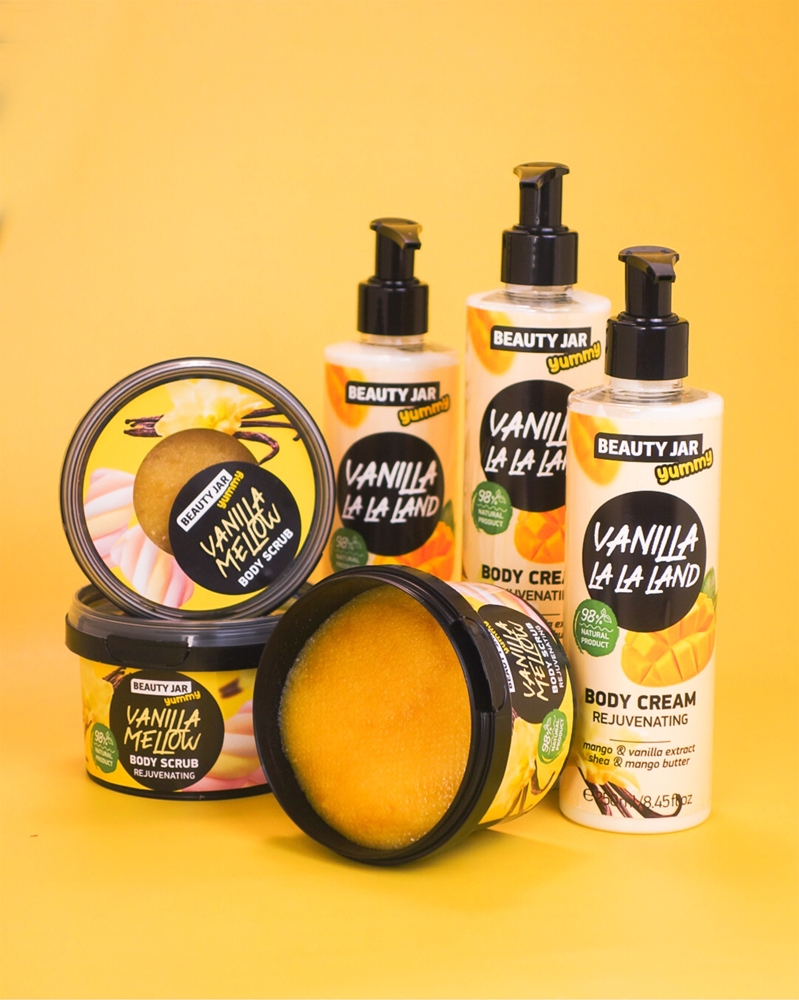 Вкусный ванильный нежный скраб с омолаживающим эффектом Beauty Jar, 360 гр — фото 2