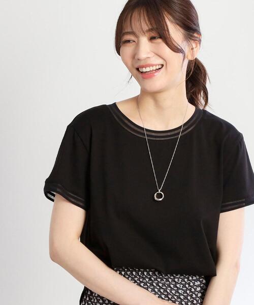 

Футболка с прозрачным воротником Reflect, черный