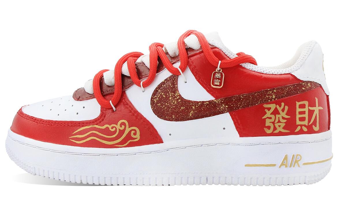 

Кроссовки Nike Air Force 1 Skateboarding Shoes Women's Low-top Red/white, красный