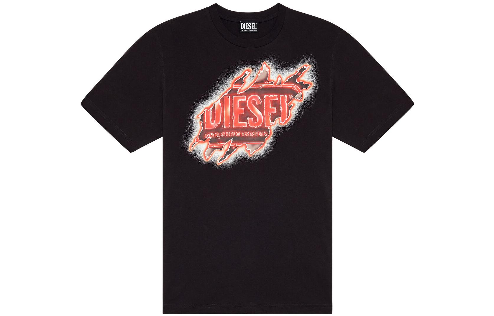 

DIESEL Футболка FW22 мужская черная