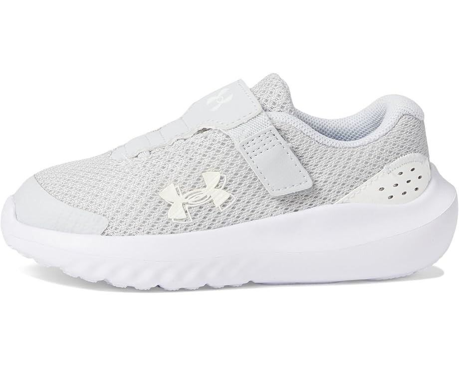 Кроссовки Under Armour Kids Surge 4 Alternate Closure, цвет Halo Gray/White/Iridescent — фото 4