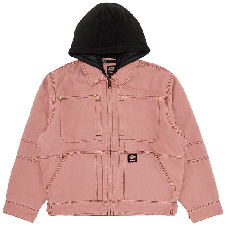 

Куртка Supreme x Dickies Hooded Work Jacket 'Pink', розовый