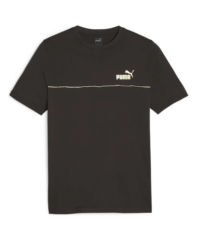 

Ess+ минималистичная золотая футболка Puma, черный
