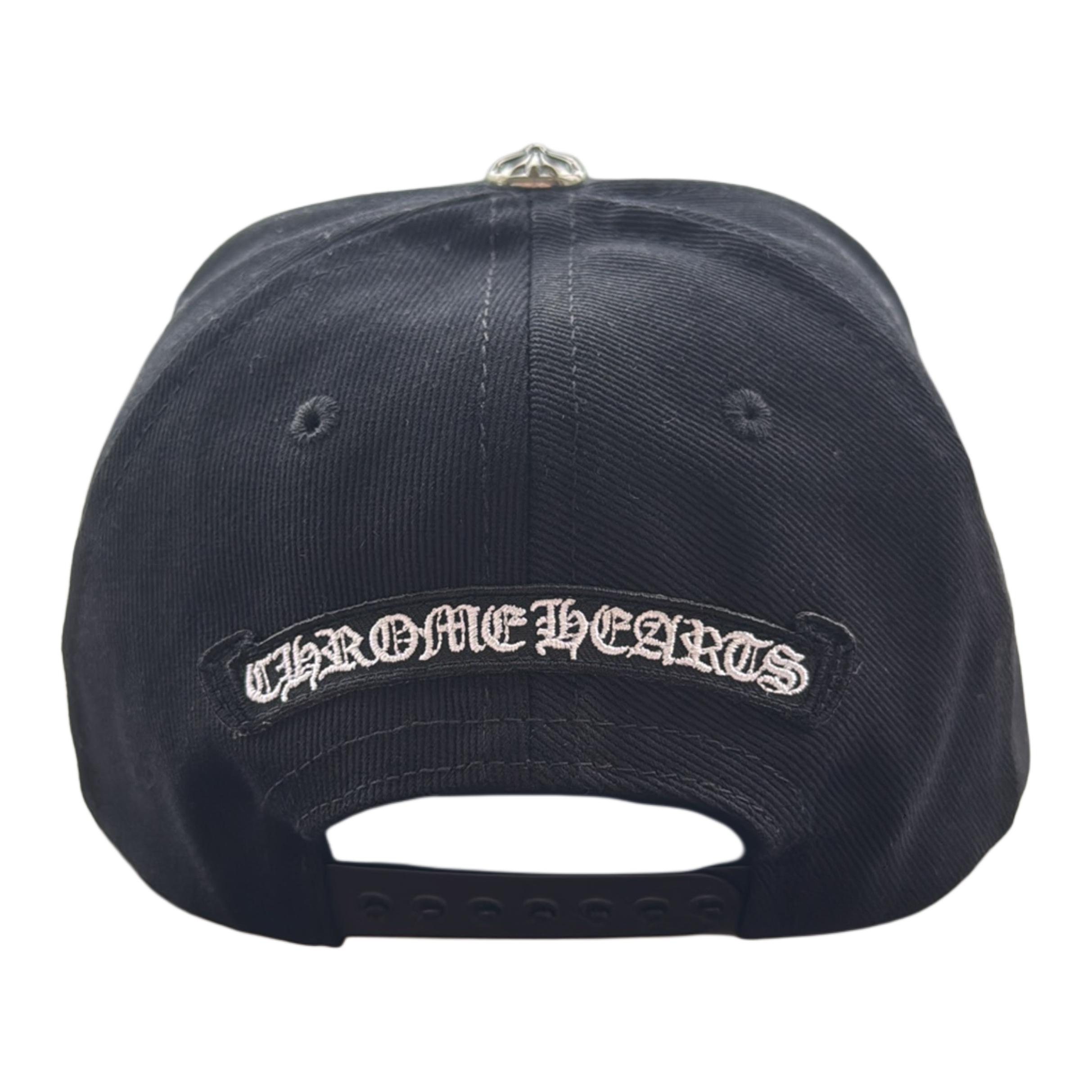 Chrome Hearts Джинсовая бейсболка из хлопка унисекс черная, Black — фото 3