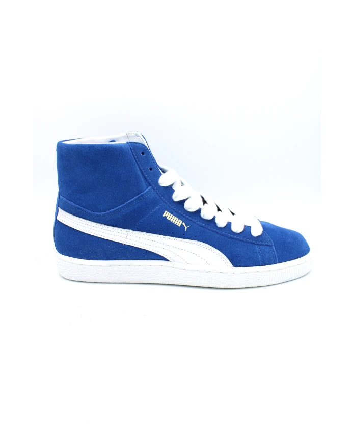 

Замшевые туфли на средней резиновой подошве со шнуровкой Puma, синий
