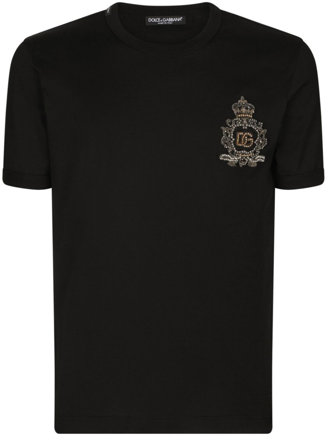 

Dolce & Gabbana футболка с нашивкой, черный