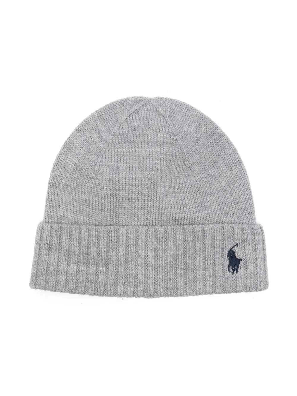 

Шапка бини с логотипом Polo Pony POLO RALPH LAUREN KIDS, серый