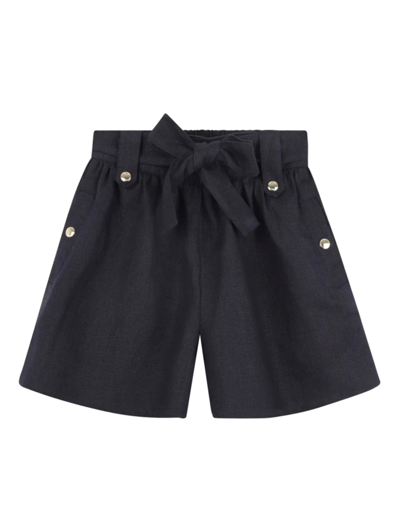 

Льняные шорты с бантом Chloé Kids, синий