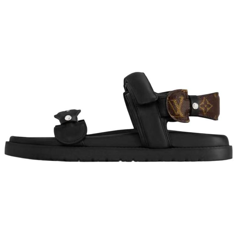 LOUIS VUITTON Сандалии Sunset Comfort Strap, женские, черные