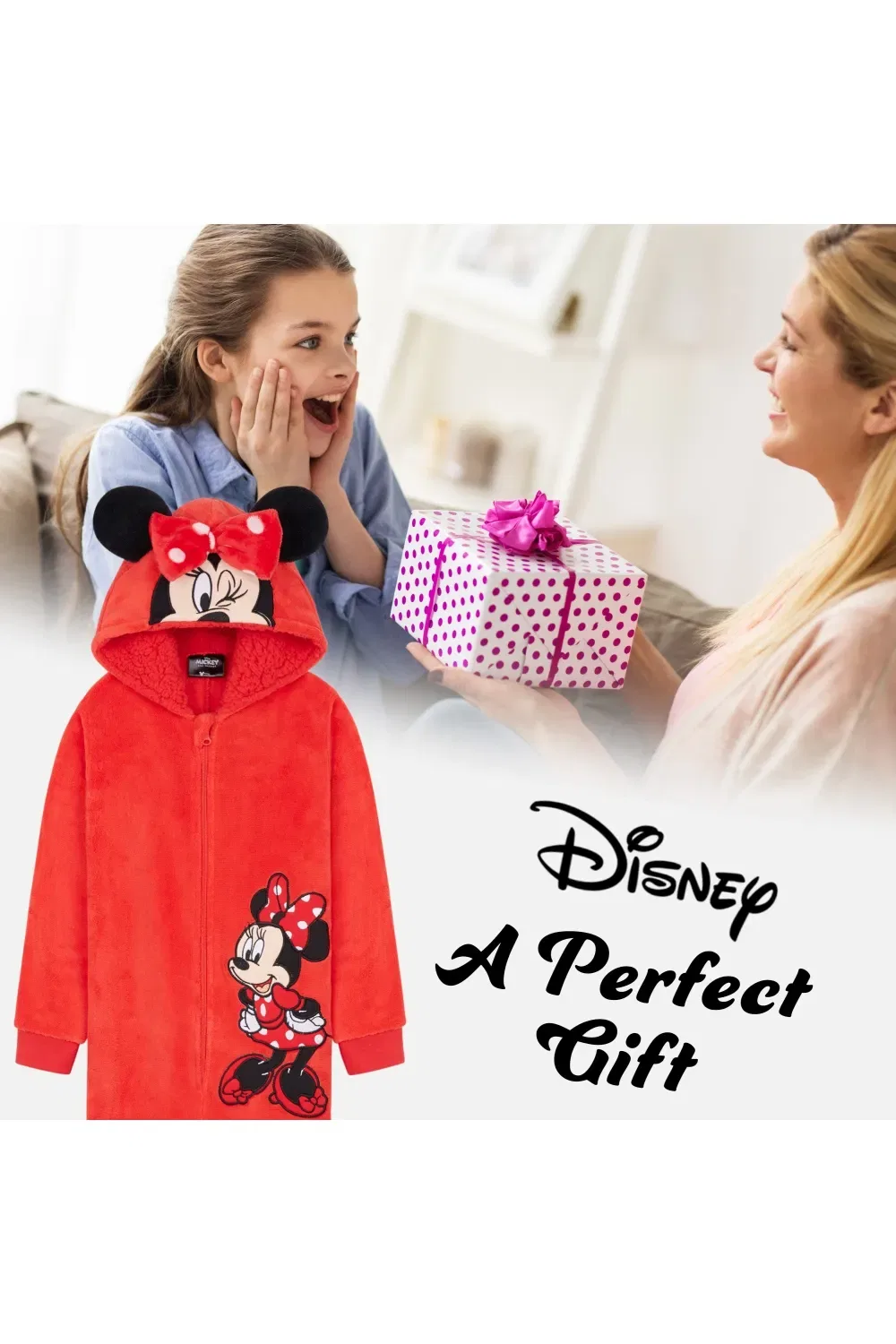 Пижама-комбинезон Minnie Mouse Disney, красный — фото 2