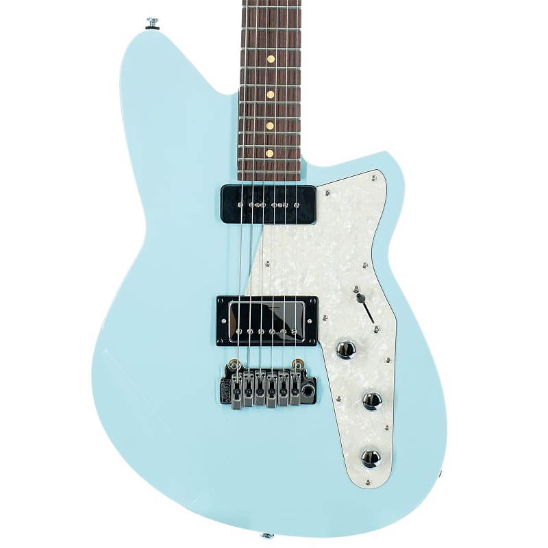 

Электрогитара Reverend Double Agent W Electric Guitar With Wilkinson Tremolo, Rosewood, Chronic Blue