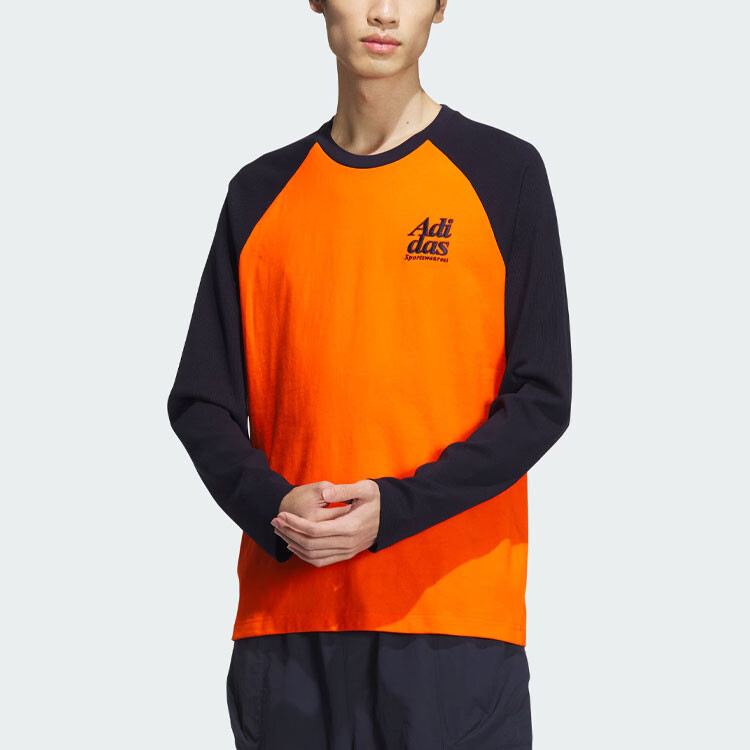Футболка мужская полу-ударная оранжевая Adidas, оранжевый — фото 2