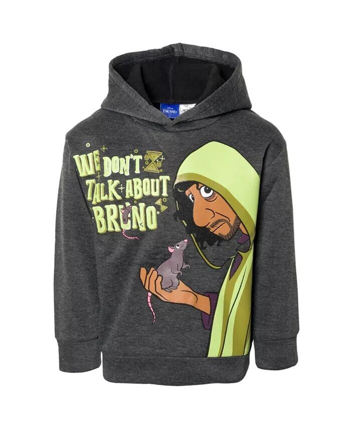 

Флисовый пуловер с капюшоном Encanto Bruno для мальчиков Disney, серый