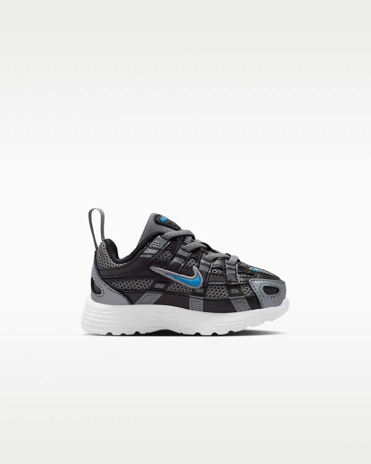 Детские кроссовки Nike P-6000, Smoke Grey/Black/Platinum Tint/Dutch Blue — фото 3