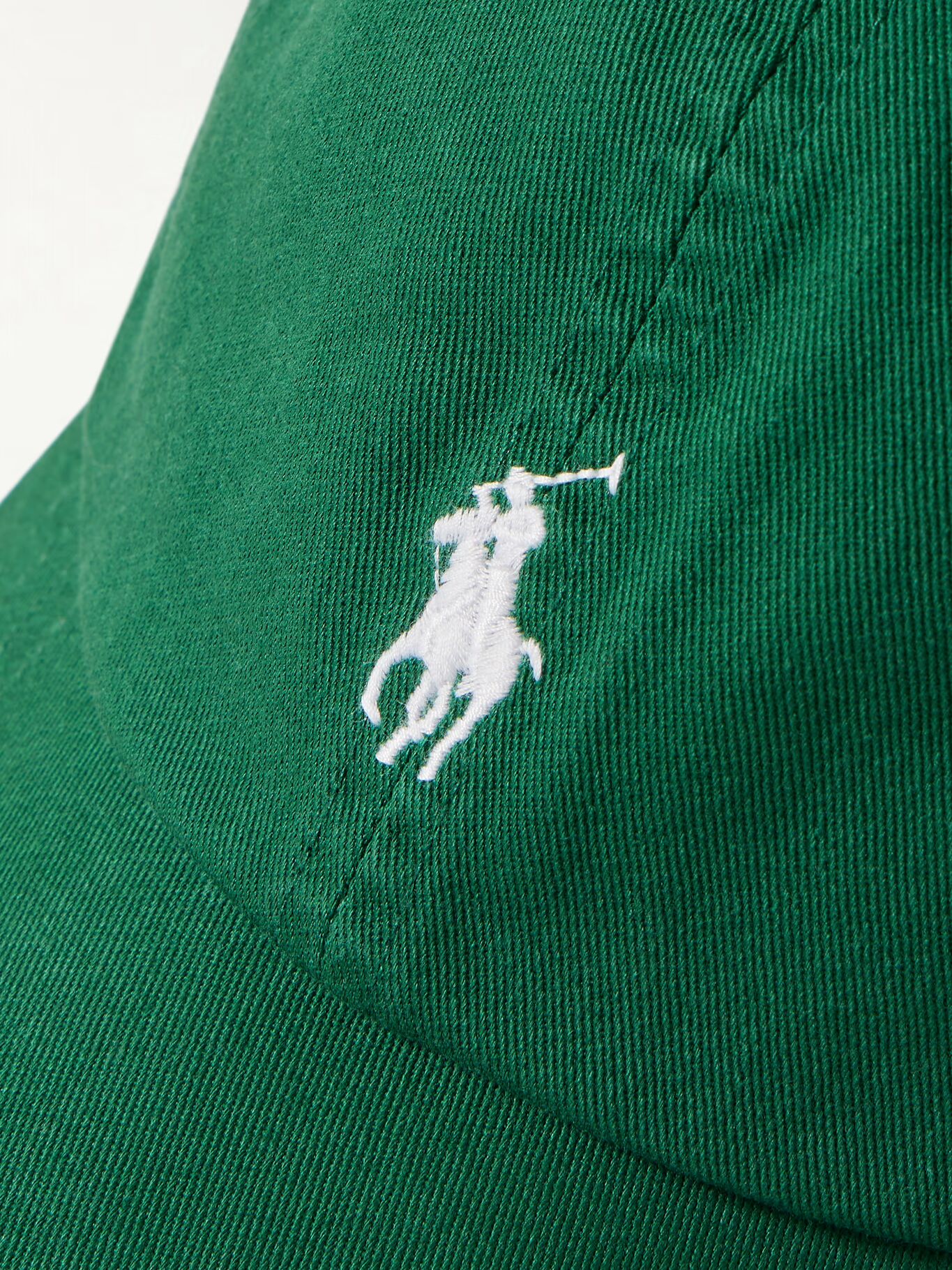 

Бейсболка из хлопчатобумажной саржи с вышитым логотипом POLO RALPH LAUREN, зеленый
