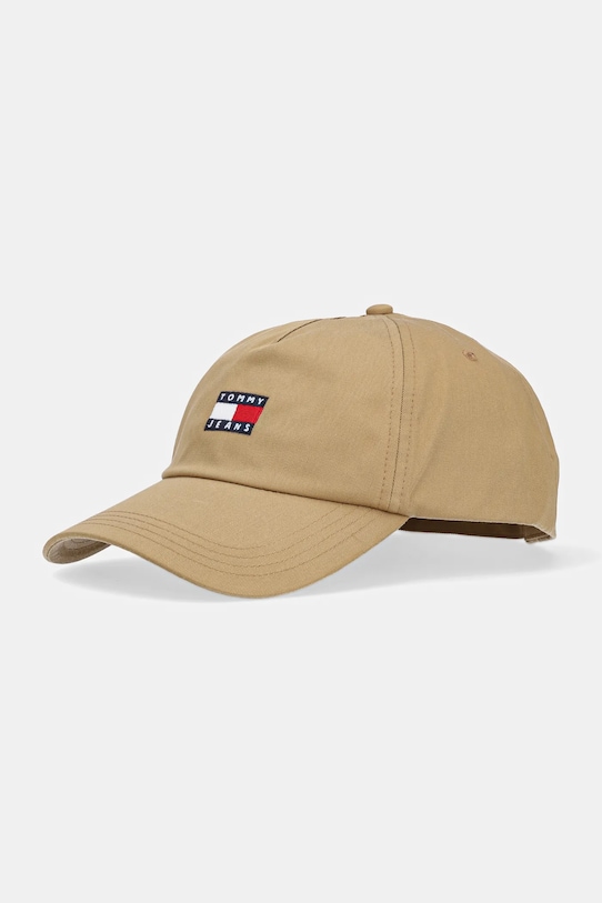 

Хлопковая кепка с козырьком Tommy Jeans, зеленый
