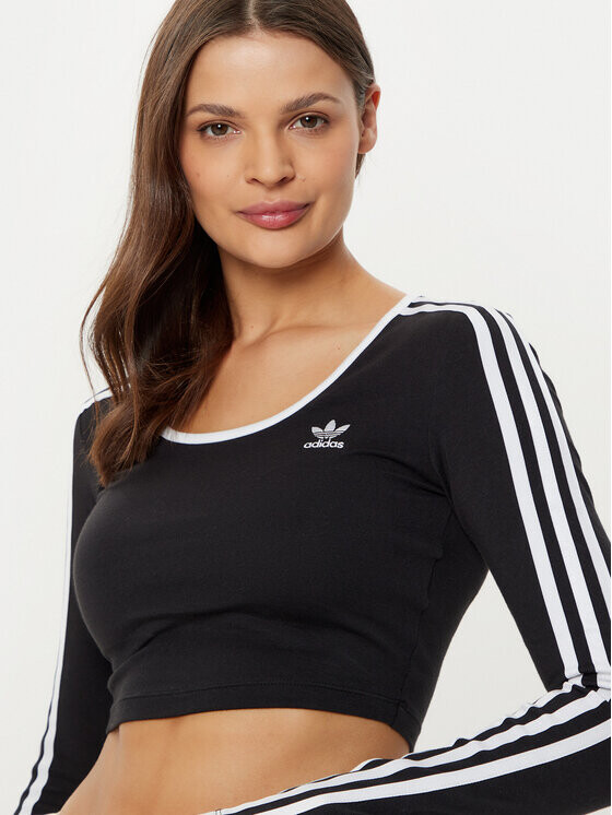 Узкая блузка Adidas, черный — фото 4