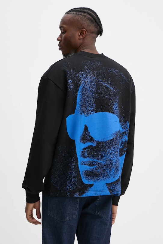 

Хлопковая толстовка Karl Lagerfeld Jeans, черный