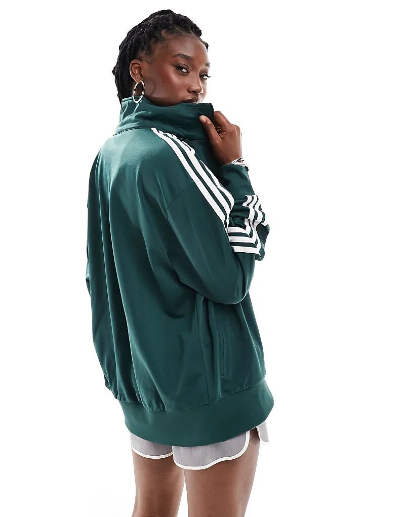 Спортивная куртка Firebird с воротником-стойкой зеленого цвета adidas Originals — фото 3