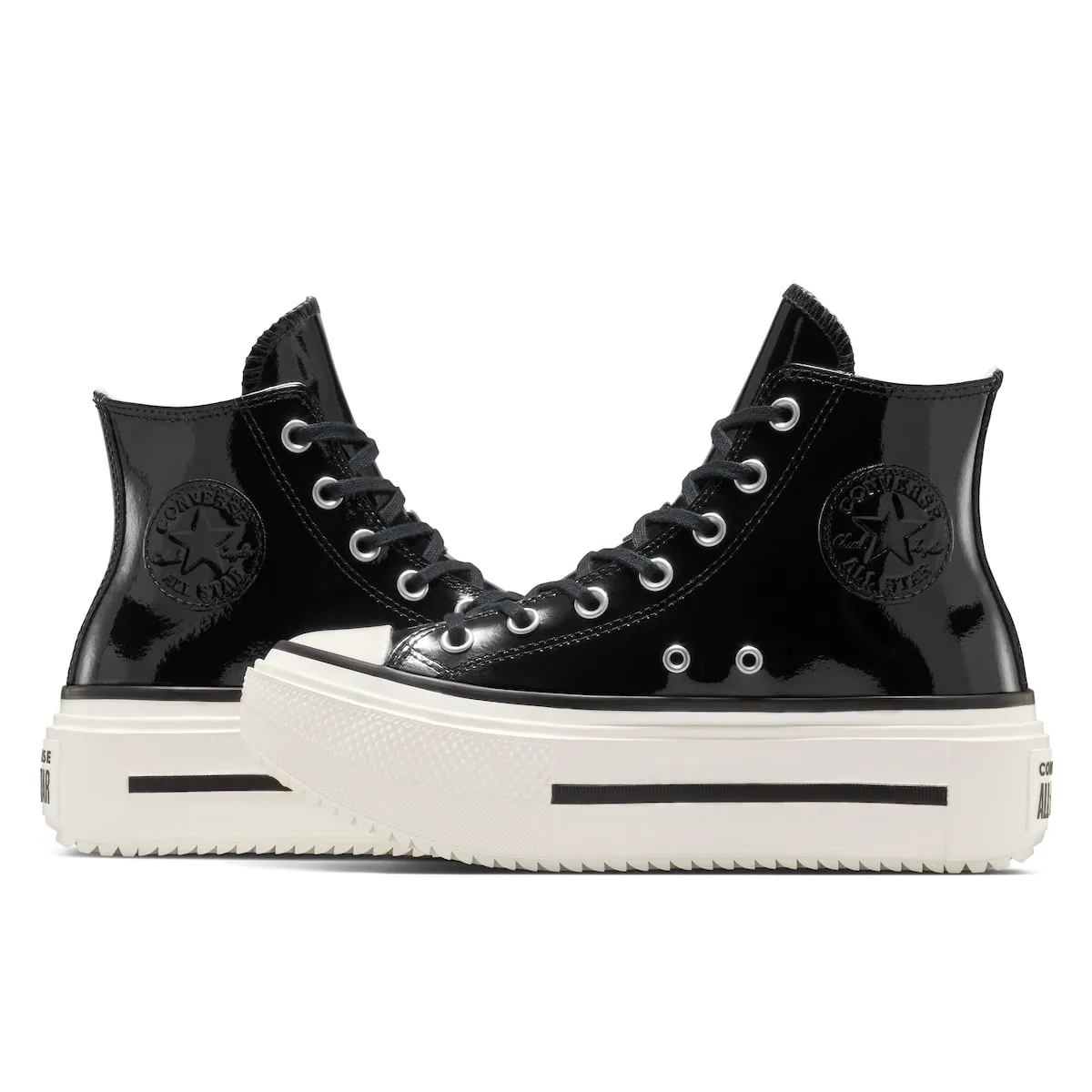 Повседневные кеды унисекс Chuck Taylor All Star Lift Double Stack Patent Converse, черный — фото 4
