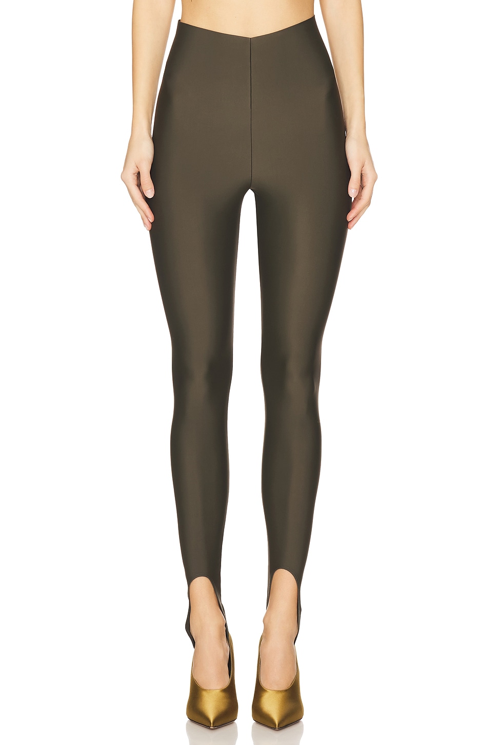 

Леггинсы Holly с стремянкой в цвете khaki от The Andamane, kaki