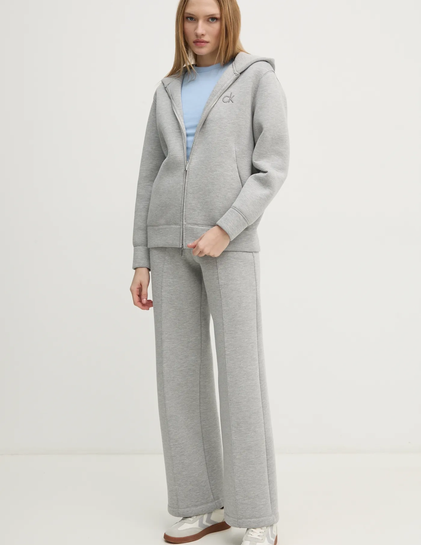 

Хлопковая футболка Calvin Klein, синий