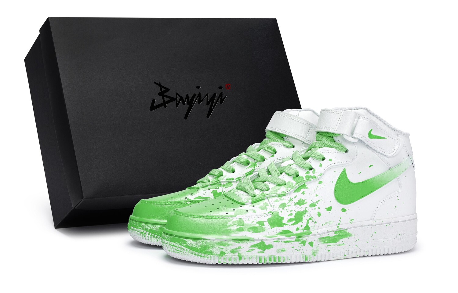 

Кроссовки для скейтбординга Air Force 1 женские, среднего размера, зеленый Nike
