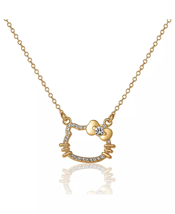 

Ожерелье с подвеской-контуром и цепочкой в золотом тоне Hello Kitty, gold