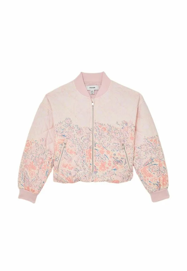Легкая стеганая куртка nina с цветочным принтом Reiss, Pink — фото 4