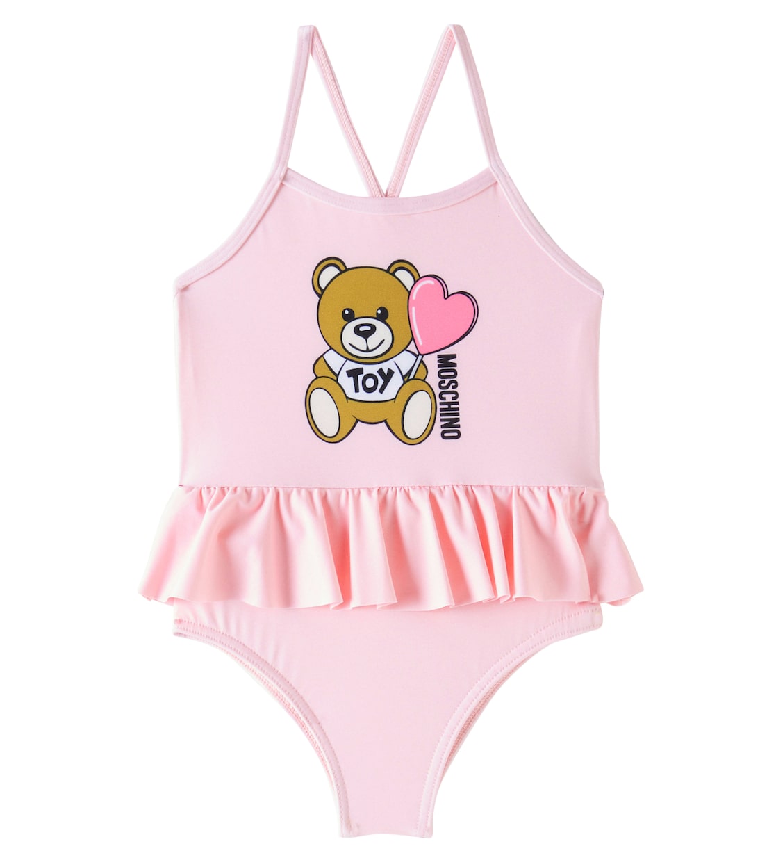 

Купальник с оборками Baby Teddy Bear Moschino Kids, Sugar Rose