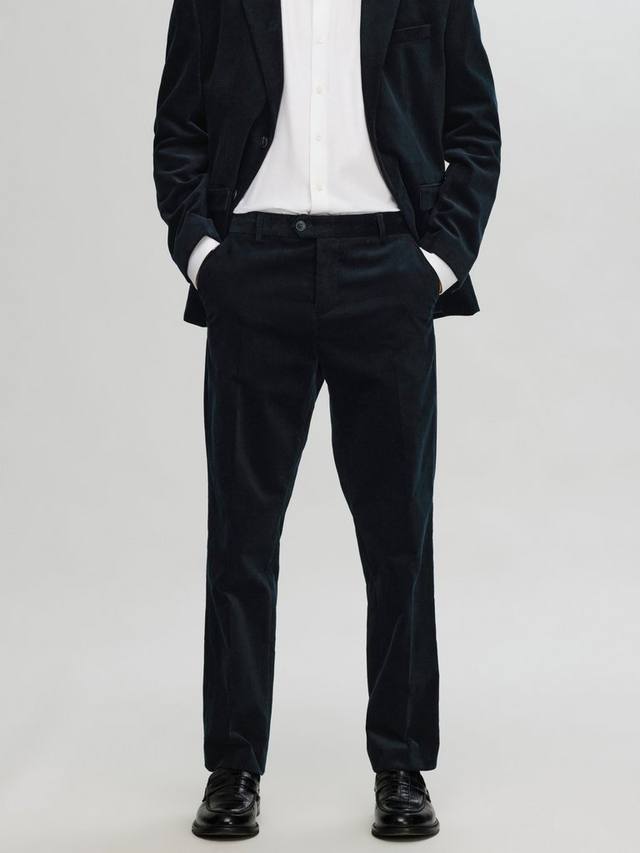

Костюмные брюки из органического хлопка SELECTED HOMME, цвет Sky Captain
