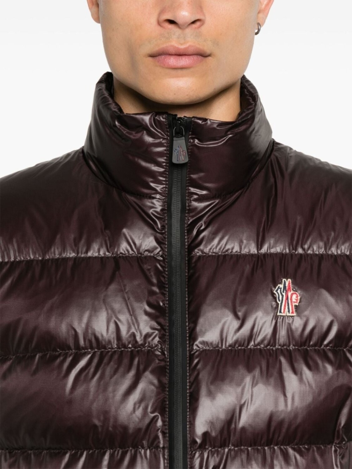 Moncler Grenoble дутый жилет, фиолетовый — фото 4