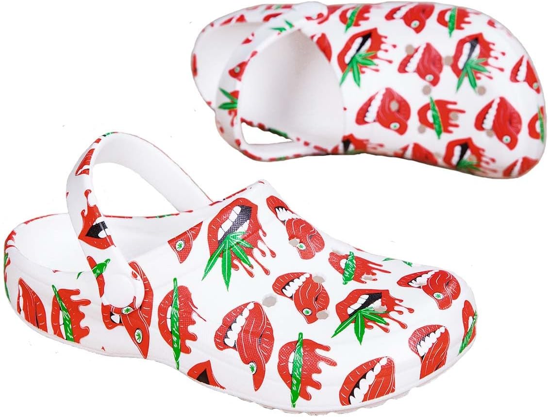 

Летние легкие дышащие быстро сохнущие садовые сандалии, пляжные шлепанцы, сабо и мюли HYDLONGR для мужчин и женщин, красный