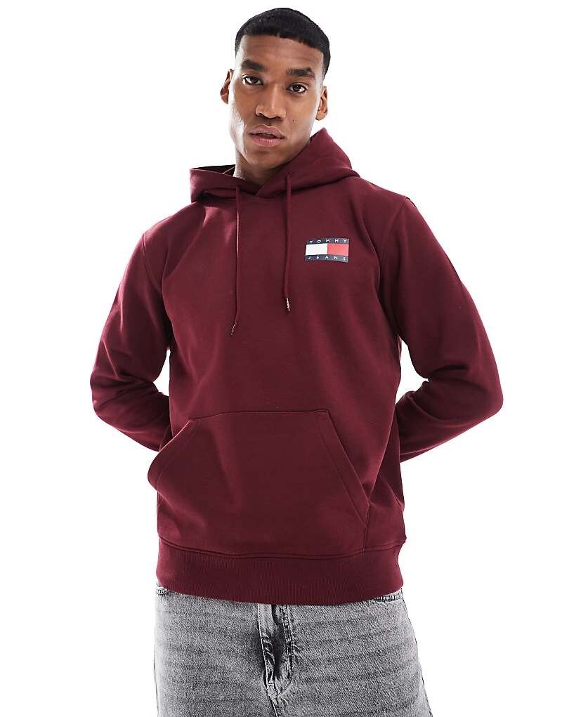 

Фиолетовый худи с логотипом и шнурком Tommy Jeans