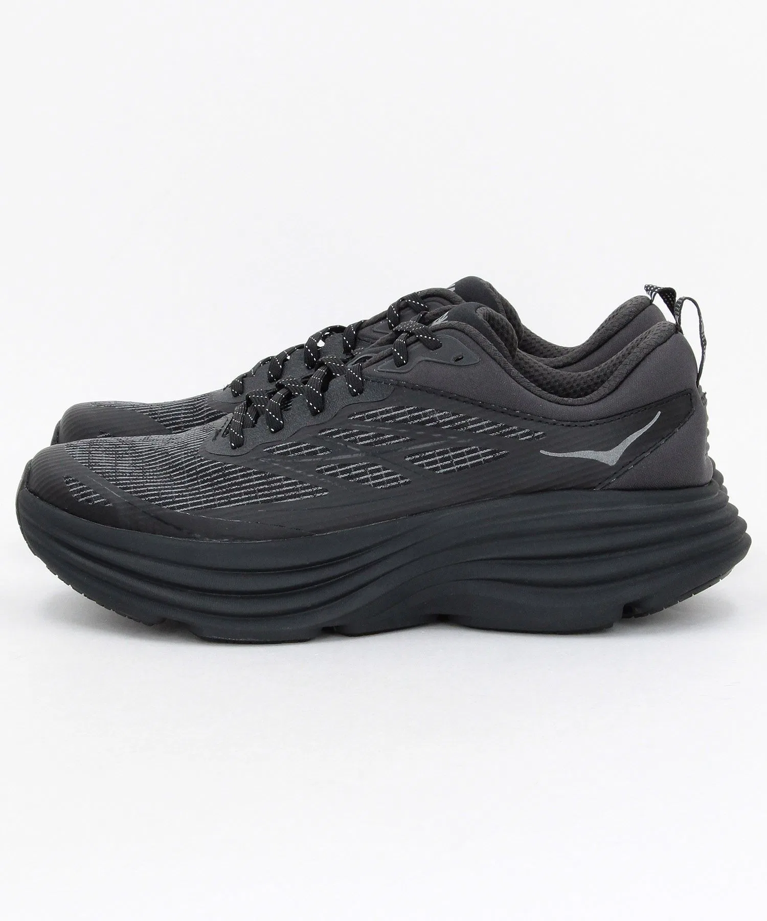 Мужские кроссовки HOKA BONDI 8 TS Caged для бега чёрные — фото 3