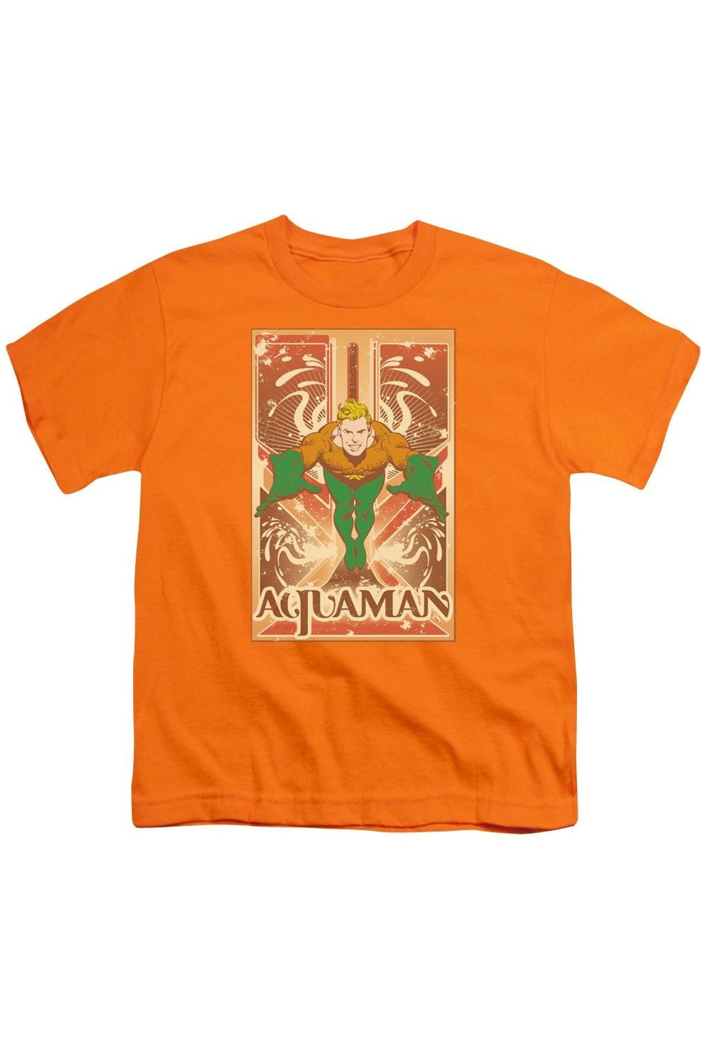 

DC Comics Аквамен Футболка с коротким рукавом для детей Gildan, оранжевый