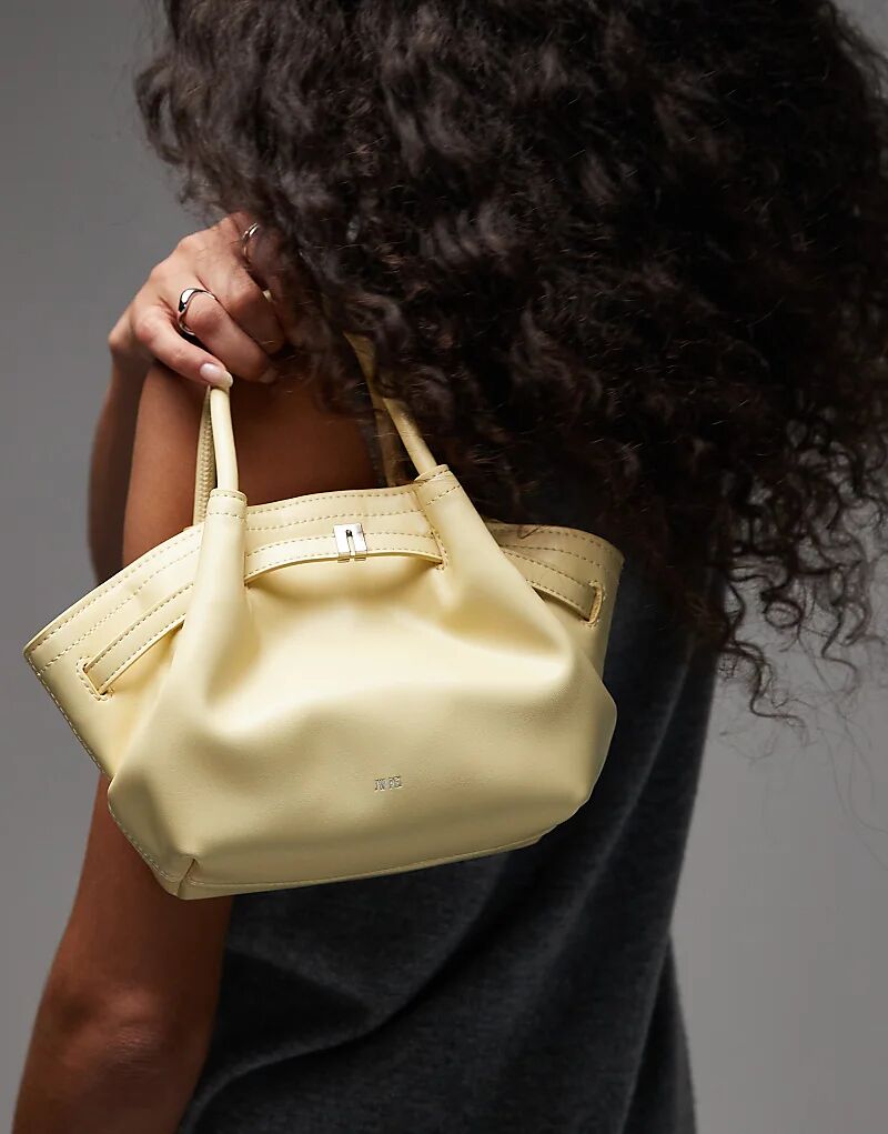 

Маленькая сумка-шоппер JW PEI Hana цвета сливочного желтого