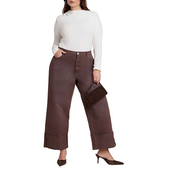 

Женские джинсы plus size с высокой манжетой Eloquii