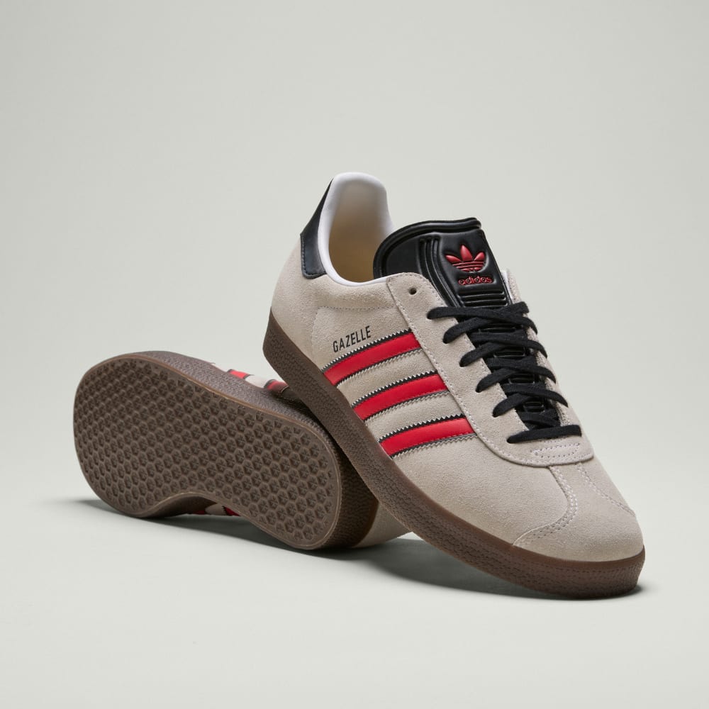 

Кроссовки Adidas Gazelle D.C. United 2025 Archive Shoes, цвет Cloud White/Tomato/Core Black