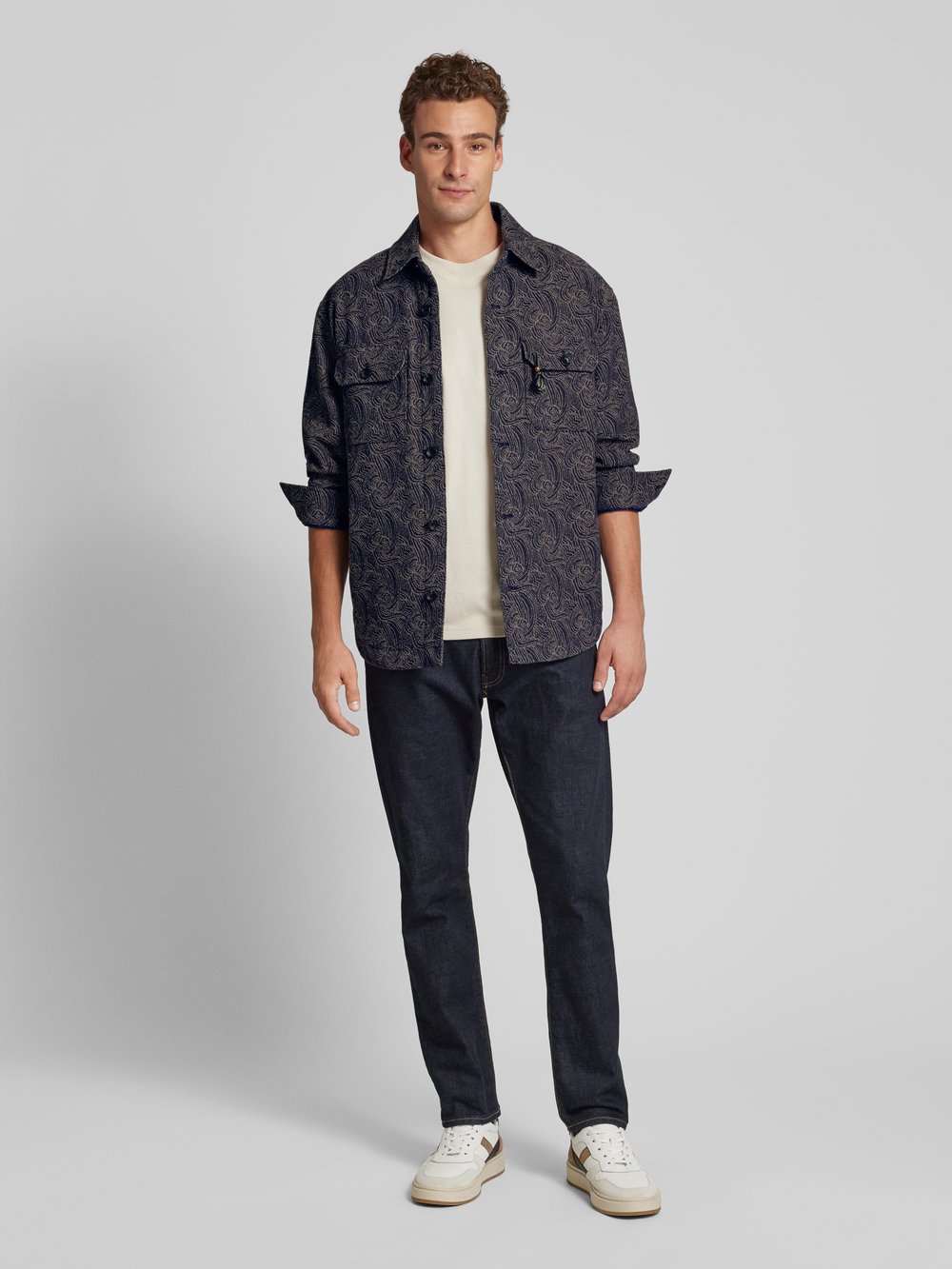 

Куртка-рубашка прямого кроя с нагрудными карманами Scotch & Soda