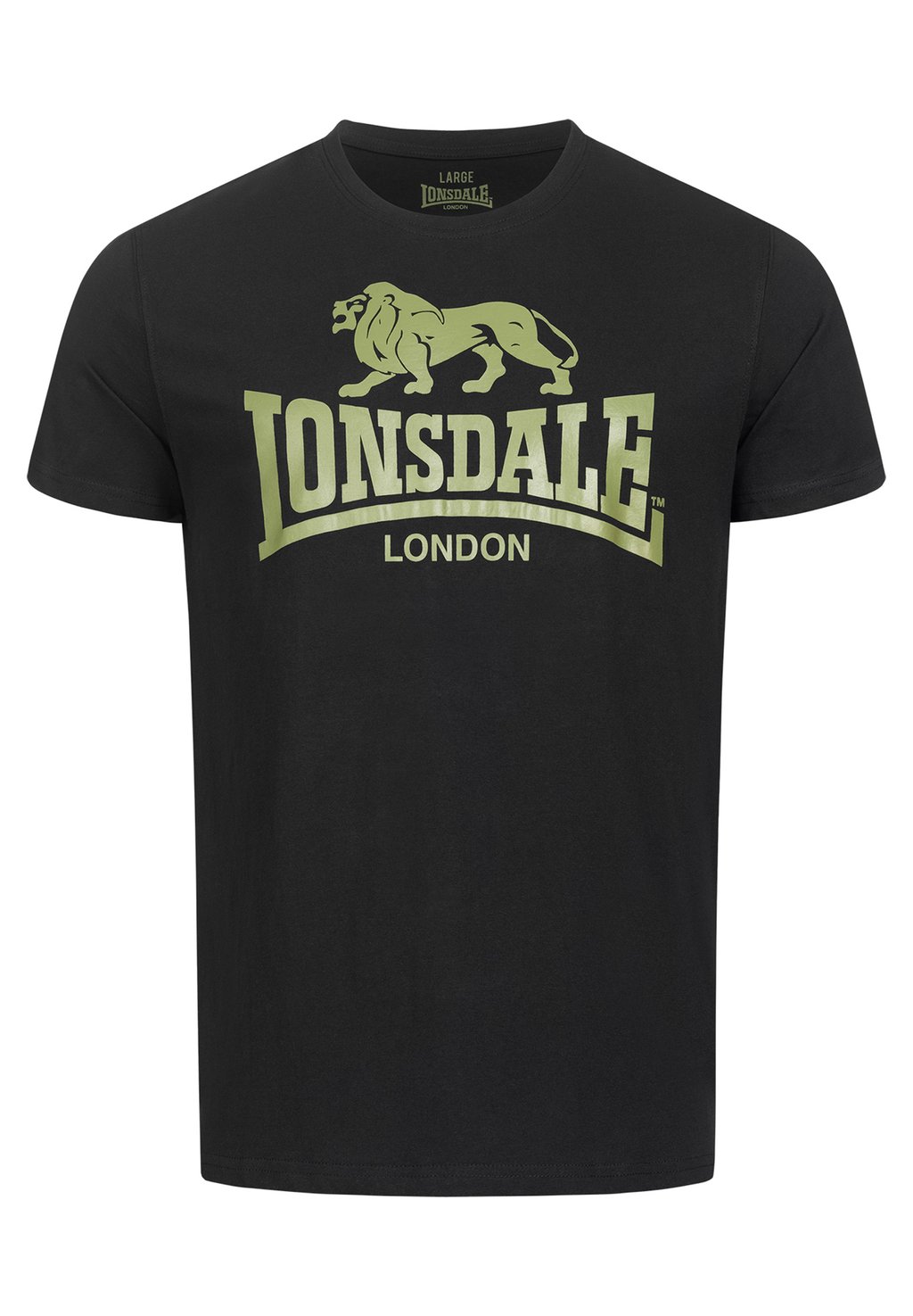 

Принт на футболке Normale Passform Logo Lonsdale, оливковый