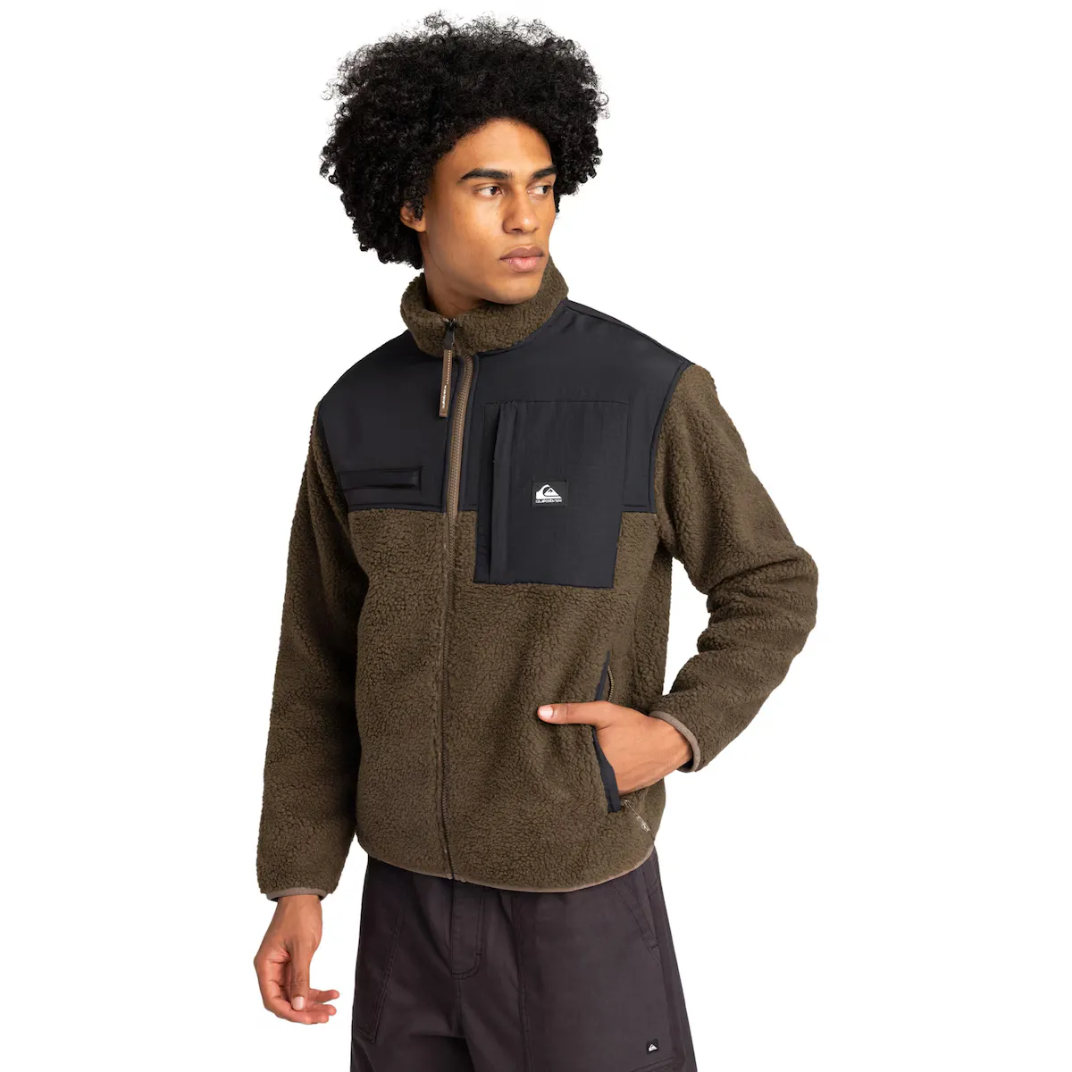 

Мужской мелководный флисовый Quiksilver флис, коричневый