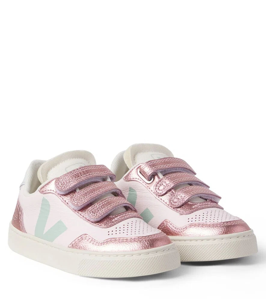 Кожаные кроссовки x Bonpoint V-90 Veja Kids, розовый