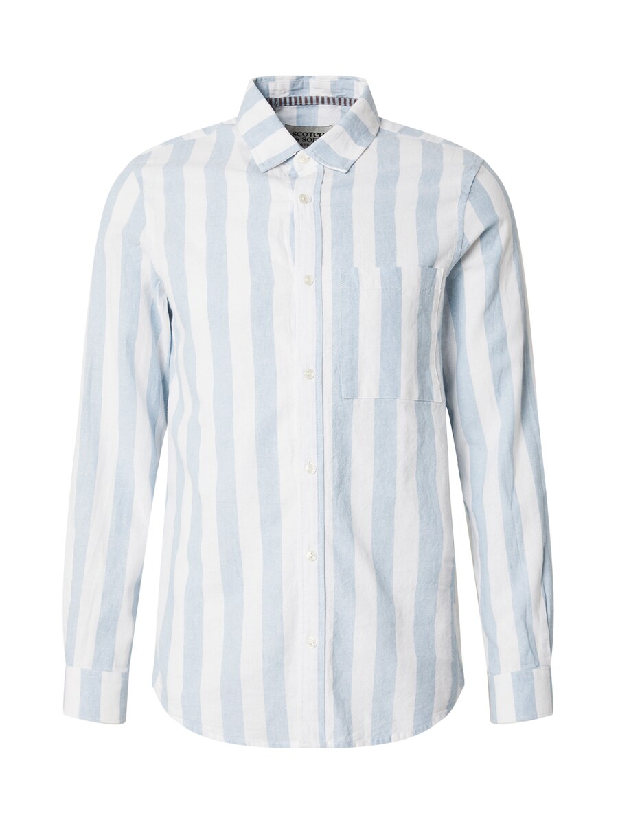 

Рубашка на пуговицах классического кроя SCOTCH & SODA, светло-голубой