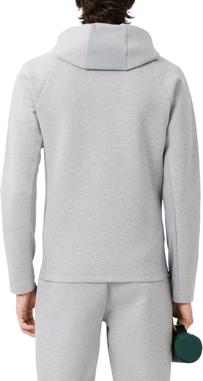 Мужская ветровка Lacoste, дышащая, цвет Silver Chine/Elephant Grey — фото 2